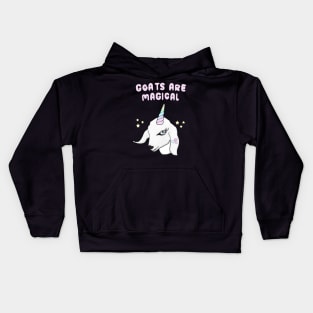 Goats are my unicorns Kids Hoodie